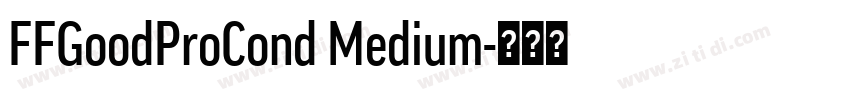 FFGoodProCond Medium字体转换